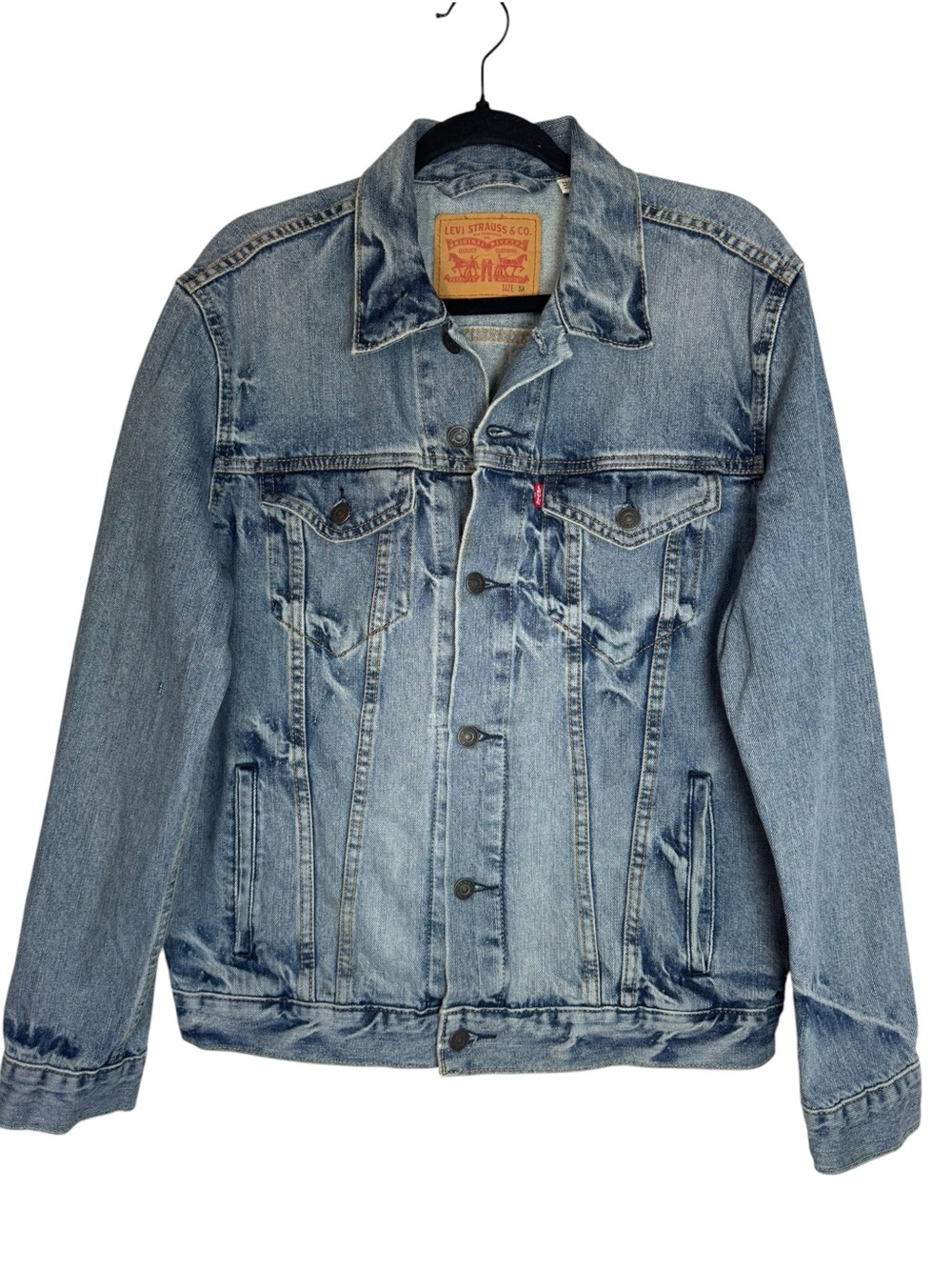 Levi's Women’s Light Blue Denim Trucker Meduim Jacket with Button Front